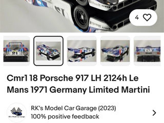 Porsche 917 1971 Germany Limited Martini foto 6