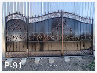 Porti din fier forjat, porti metal, balustrade, copetine, garduri, porti profnastil