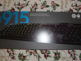 Tastatura gaming mecanica Logitech G915 GL Clicky NOUA layout FR , AZERTY, 2400 lei