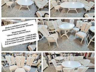 Mese, scaune, produs din lemn importate din Germania,Italia,Franța foto 20