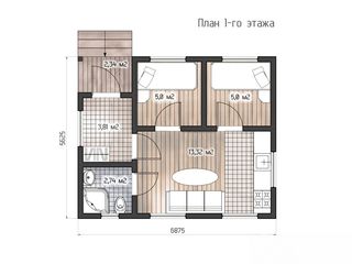 Небольшой дом для круглогодичного проживания всей семьи. Строительство СИП домов в Молдове foto 2