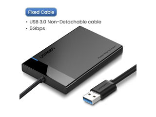 Carcasa hard disk extern Ugreen, USB 3.0, Compatibil cu SSD/HDD, 2,5", Negru (fara disc) foto 10