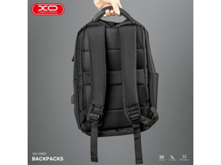XO CB02 15,6-дюймовая сумка для компьютера, черная (боковой USB-порт, быстрая зарядка) foto 5