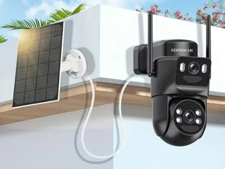 PTZ 4G Dual Camera Externa 8Mpx + Panou solar + acumulator inclus! foto 0