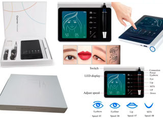 Aparat/ masina pentru tatuaj permanent cu functie Dermapen. Ace microblaiding si accesorii фото 2
