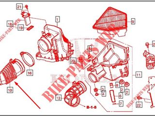 Патрубок воздушного фильтра для Honda CR-V 1.6 disel foto 5