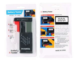 BT168D Digital Battery tester 1.5V-9V Цифровой тестер аккумуляторов. foto 8
