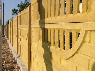 Gard din plite de beton. Забор из бетонных плит. foto 5