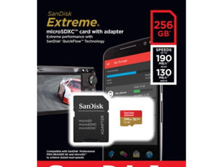 SanDisk 128 GB / 256 GB SDXC, Extreme Pro 200mb/s, Noi in cutie ! Originale ! Garanție! foto 9