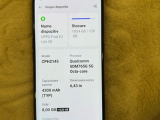 De vânzare Oppo find x3 lite 8/128gb foto 2