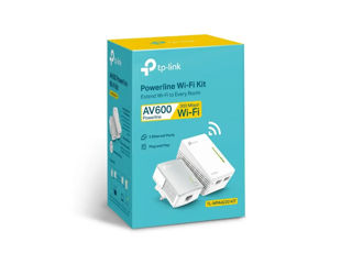 Kit 2 adaptoare TP-Link Powerline Extender Wi-Fi AV600 TL-WPA4220