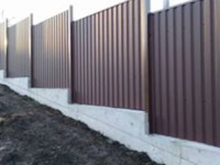 Garduri la comanda, temelie din beton, beton armat, Забор из профнастила, на заказ, Chisinau,Молдова foto 8