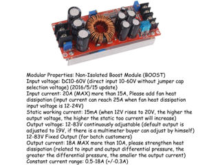 DC-DC converter (Up), In 12V, Out 93V(83V), 1200W foto 7