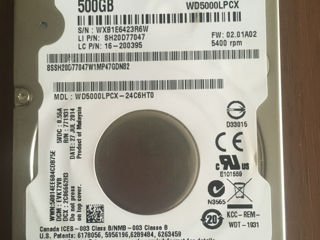 HDD -  на  Ноутбук  - Western digital  - HGST - Seagate - Toshiba