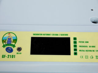 Incubator automat 128 oua 2 sertare Micul Fermier  / Achitare 6-12 rate / Livrare / Garantie 2 ani foto 3