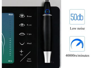 Aparat/ masina pentru tatuaj permanent cu functie Dermapen. Ace microblaiding si accesorii фото 1