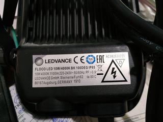 Proiector LED LEDVANCE FLOOD LED 10W/4000K BK 100DEG IP65 (4407) foto 2