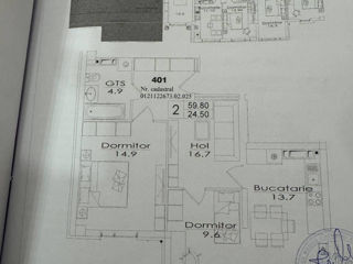 Ap. 2 cam., 60 м², 4/6 et.