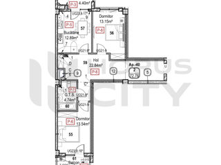 Apartament cu 2 camere, 73 m², Râșcani, Chișinău foto 11