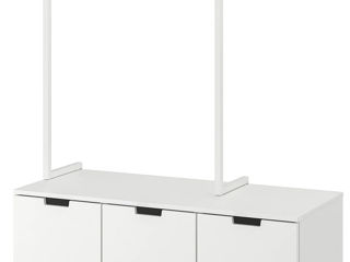 Comodă pentru hol Ikea Nordli cu 3 sertare 160x169 foto 3