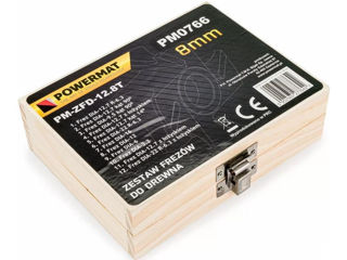 Set freze profilate pentru lemn Powermat PM-ZFD-12.8 foto 1