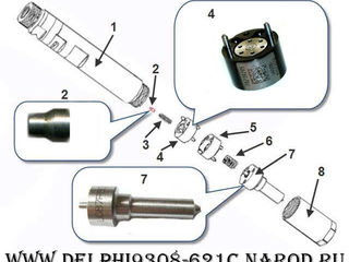 Клапан форсунки (мультипликатор) delphi используется для ремонта топливных форсунки foto 3
