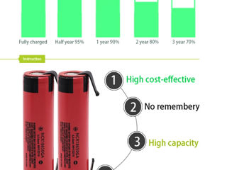 100% оригинальный NCR 18650GA 30A разряд 3,7 в 3500 мАч 18650 перезаряжаемая батарея. foto 3