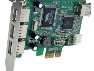 4 Port PCI Express Card - High Speed USB foto 2