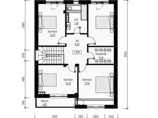 Casă de locuit individuală cu 2 niveluri S+P+E/ 260,21m2/stil modern/arhitectură/proiecte/planuri 3D foto 8