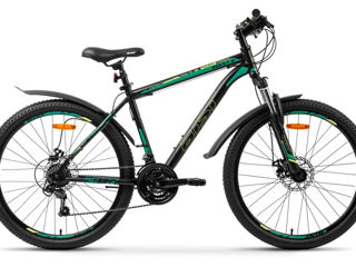 Bicicleta de munte Aist Quest Disk 26/16 Black/Green (26-14)