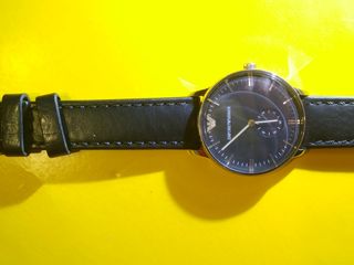 часы итальянские Emporio Armani 100% оригинал, с кожаным ремешком (new), коробка за 1900 лей foto 3