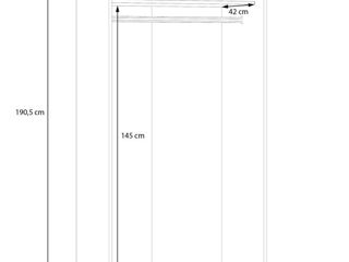 Dulapuri Fortuna Econobox cu latimea de: 80; 90; 120; 133; 160; 180 - la cele mai bune preturi foto 6