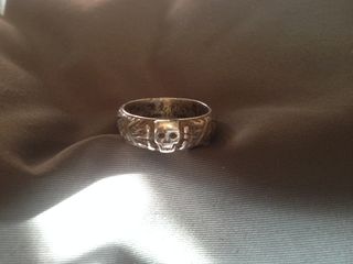 Наградное кольцо SS (Totenkopfring der SS) идеальная копия,серебро foto 1