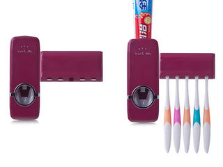 Util, practic, organizat, dozator Touch Me pentru pasta de dinti cu suport pentru periute! foto 2