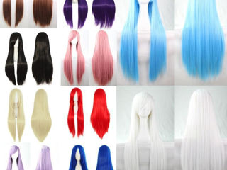 Женские короткие, длинные разноцветные парики. Peruce lungi, scurte pentru femei. foto 5