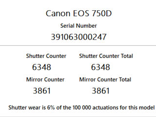Canon 750D Kit (6500 cadre) foto 8