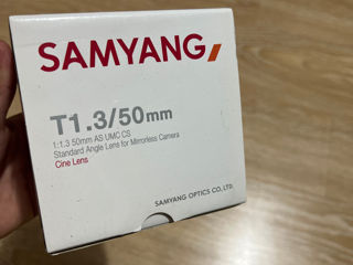 Samyang T1.3/50mm sigilat foto 1