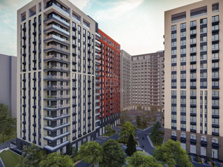 1-комнатная квартира, 45 м², Рышкановка, Кишинёв