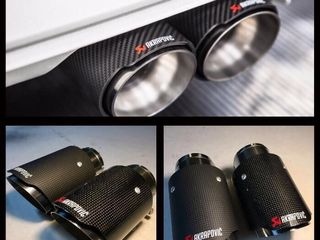 Насадки на глушитель Akrapovic, эксклюзивные насадки на глушитель M style Чёрные глянцевые / матовые foto 7