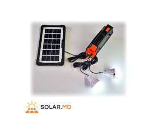 Sistem de iluminat Solar 2 lămpi LED și power bank 3500 mAh foto 2