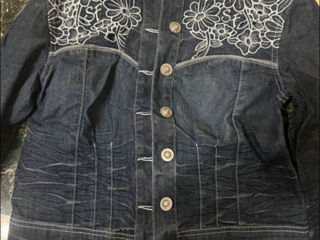 Costum Geaca denim sassofono cu pantaloni scurti M foto 2