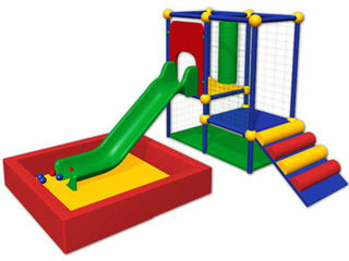 Детский игровой лабиринт, оборудование детской игровой комнаты, сухой бассейн, мягкий конструктор foto 3