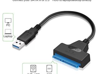 Переходник USB 3.0 к SATA III 2.5/3.5""Ssd/Hdd-140 -300 lei foto 6