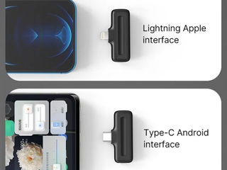 Microfoane Wireless Ulanzi J12 for iPhone & Android foto 9