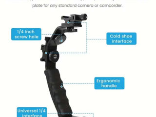 180 lei - L Video Grip, L-Bracket, L Plate Universal Camera 1/4 Inch Screw Swiss Vertical Video фото 7