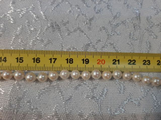 Colier Perle  Naturale Vintage Italia Foarte superb si finuț. Lungimea totala 122cm.  foto 5