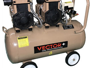 Безмасляный Компрессор Vector 1600Wx2 70L - bm - Moldteh foto 3