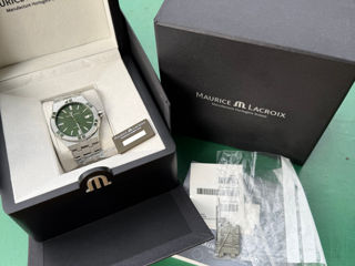 Maurice Lacroix Aikon 42mm Green Automatic Mechanical Date Watch Часы Ceas RRP 2050 Euro фото 9