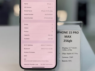 Iphone 15 Pro Max 256gb 94% , stare perfecta ! Garantie ! foto 5