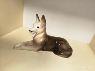 Винтажная фарфоровая статуэтка собака.старая Германия. foto 4